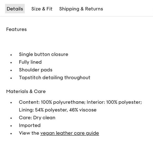 Aritzia Babaton Logan blazer - Rich Mocha Brown - XS - Picture 7 of 7